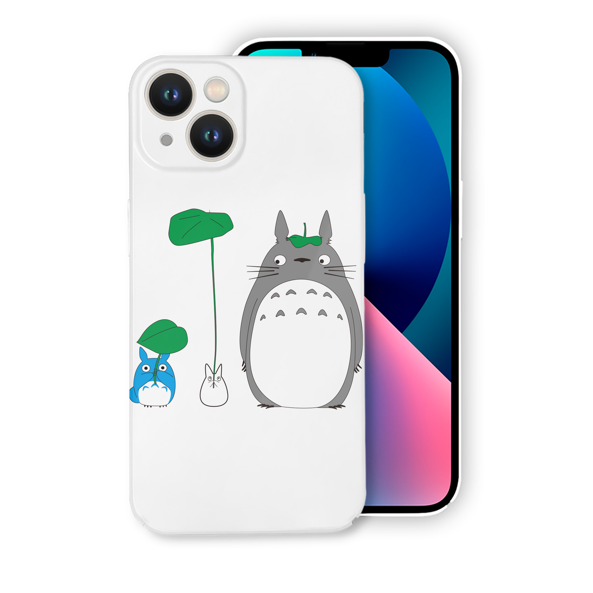 （画像用） となりのトトロ 草壁メイ 草壁サツキ My Neighbor Totoro Satsuki Kusakabe Mei Kusakabe 【iPhone 14シリーズ対応】ハードケース